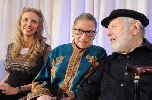 Nadine Epstein, Justice Ruth Bader Ginsburg, and Theo Bikel on November 14, 2014