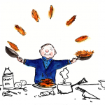 cooking latkes cartoon