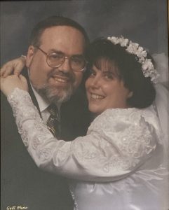 The couple at their wedding in Baltimore