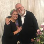 The author and her husband at a family wedding