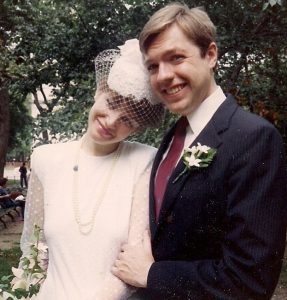 Beth and Arthur’s wedding, August 9, 1987, at New York City’s Washington Square Park in Greenwich Village