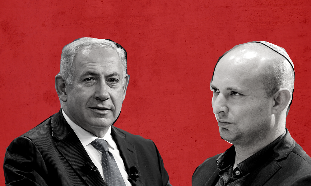 Benjamin Netanyahu and Naftali Bennett