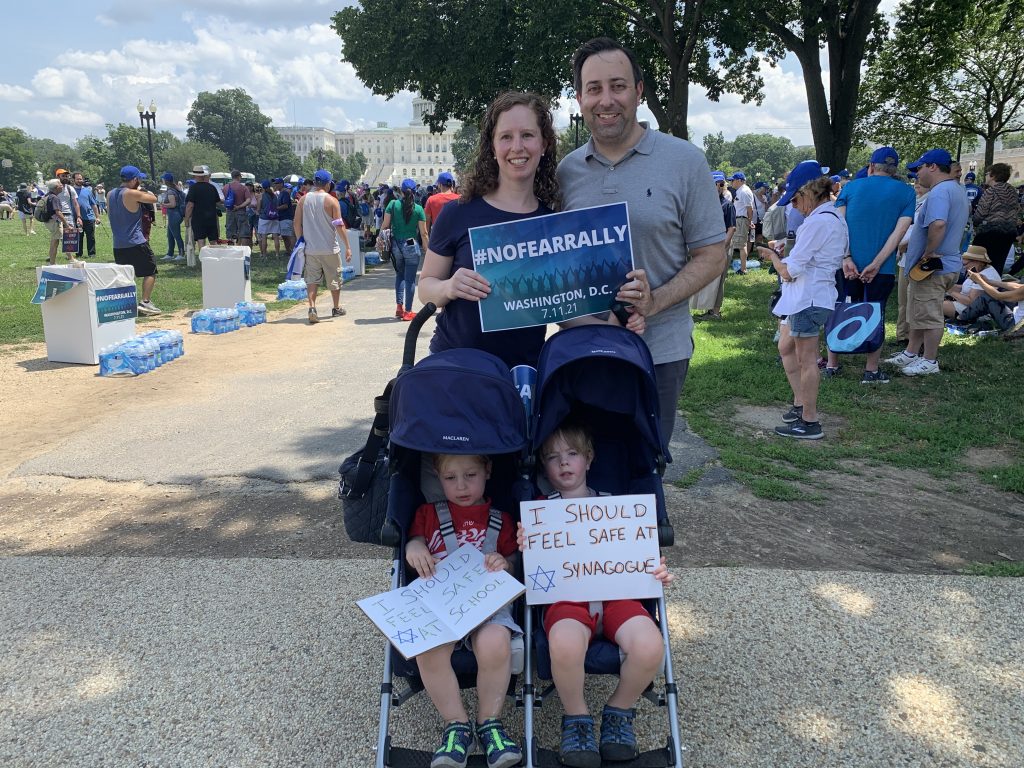 rally against antisemitism attendees