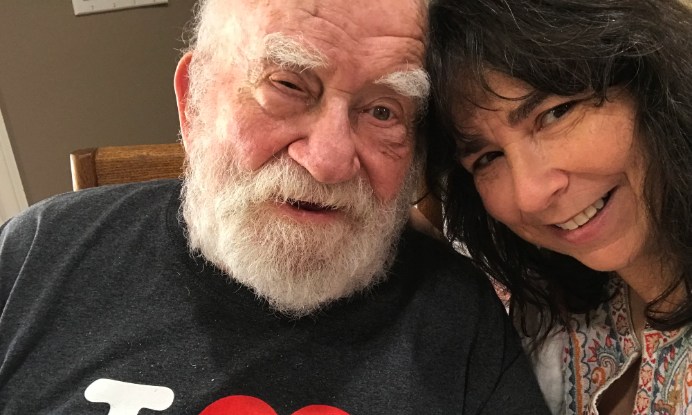 Aimee Bikel with Ed Asner
