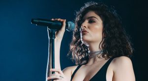 Lorde performing