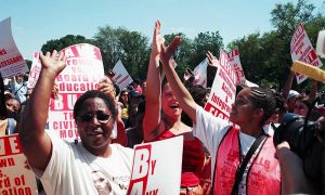 Protesters in Washington DC in 2003