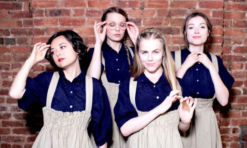 The cast of Hitler's Tasters in costume