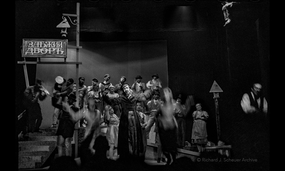 A production of Sholem Aleichem's play, the Jackpot, at the Moscow State Yiddish Theater in 1934