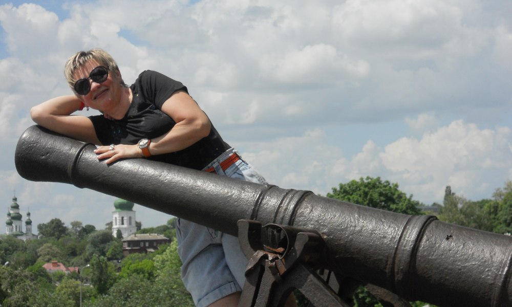 Anya in Chernigiv in 2019. Anya fled to Krakow in the beginning of the war.