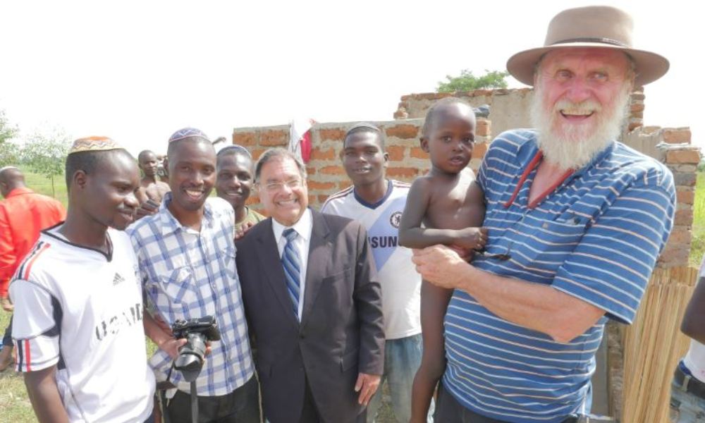 Rabbis gathered with Abayudaya Jews