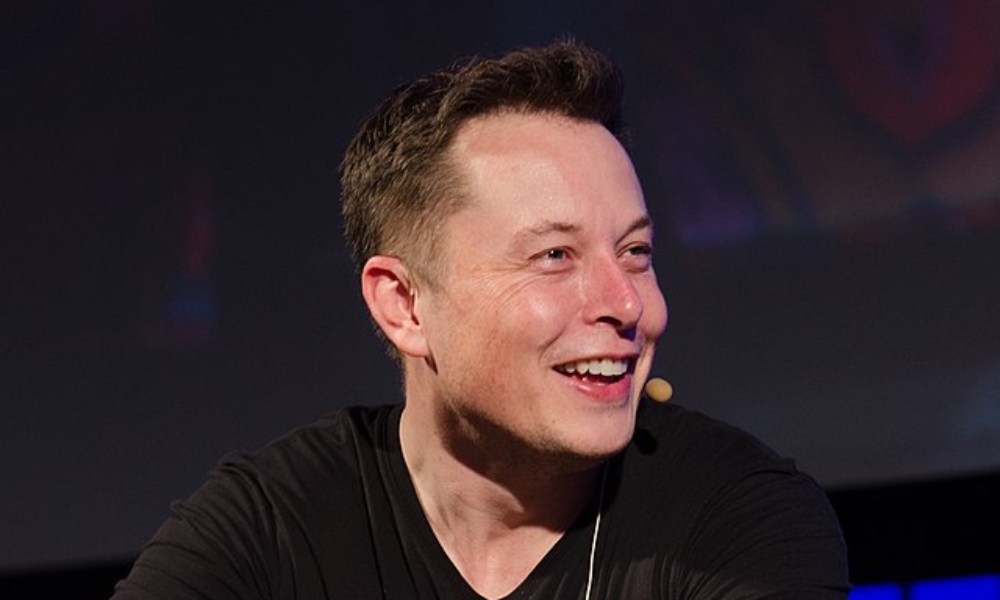 A photograph of Elon Musk