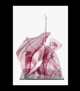 Pink Passion, 2018–19. Glass, 15 x 11 ½ x 11 ½ in. Courtesy of the artist. Photo: Clay Blackmore.