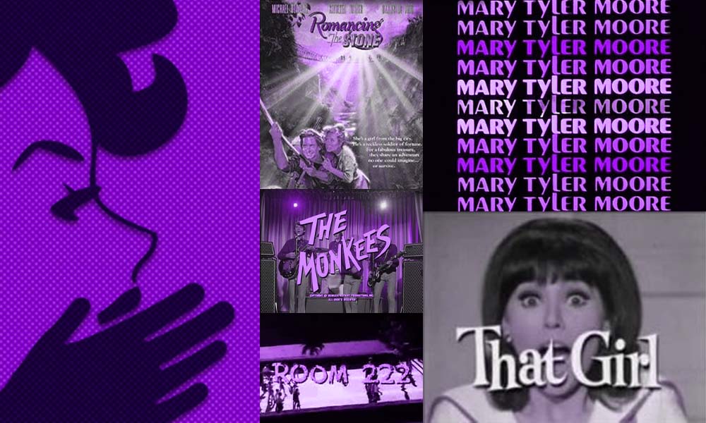collage of woman whispering and stills from shows Silverman wrote for