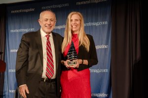 Robert Siegel and Moment Editor-in-Chief Nadine Epstein.