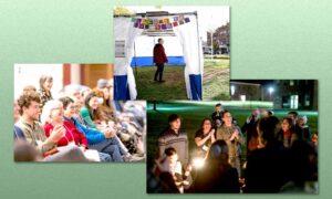collage of activities at the Center for Small Town Jewish Life at Colby College