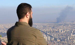 Ahmad al-Sharaa atop Mount Qasioun