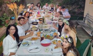 Megan Naftali and her family celebrate Shavuot in Israel 2023.