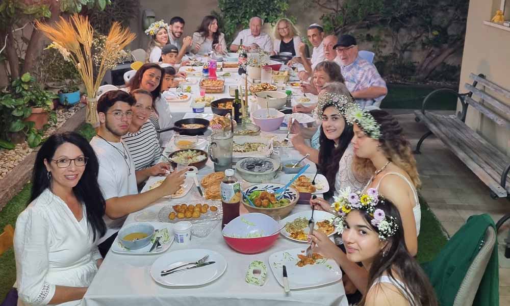 Megan Naftali and her family celebrate Shavuot in Israel 2023.