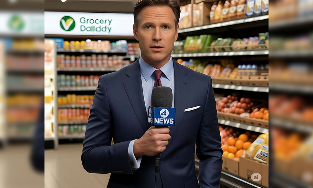 Broadcast journalist created by AI.