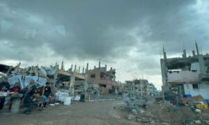 Middle Street in Tel al-Sultan refugee camp in Gaza